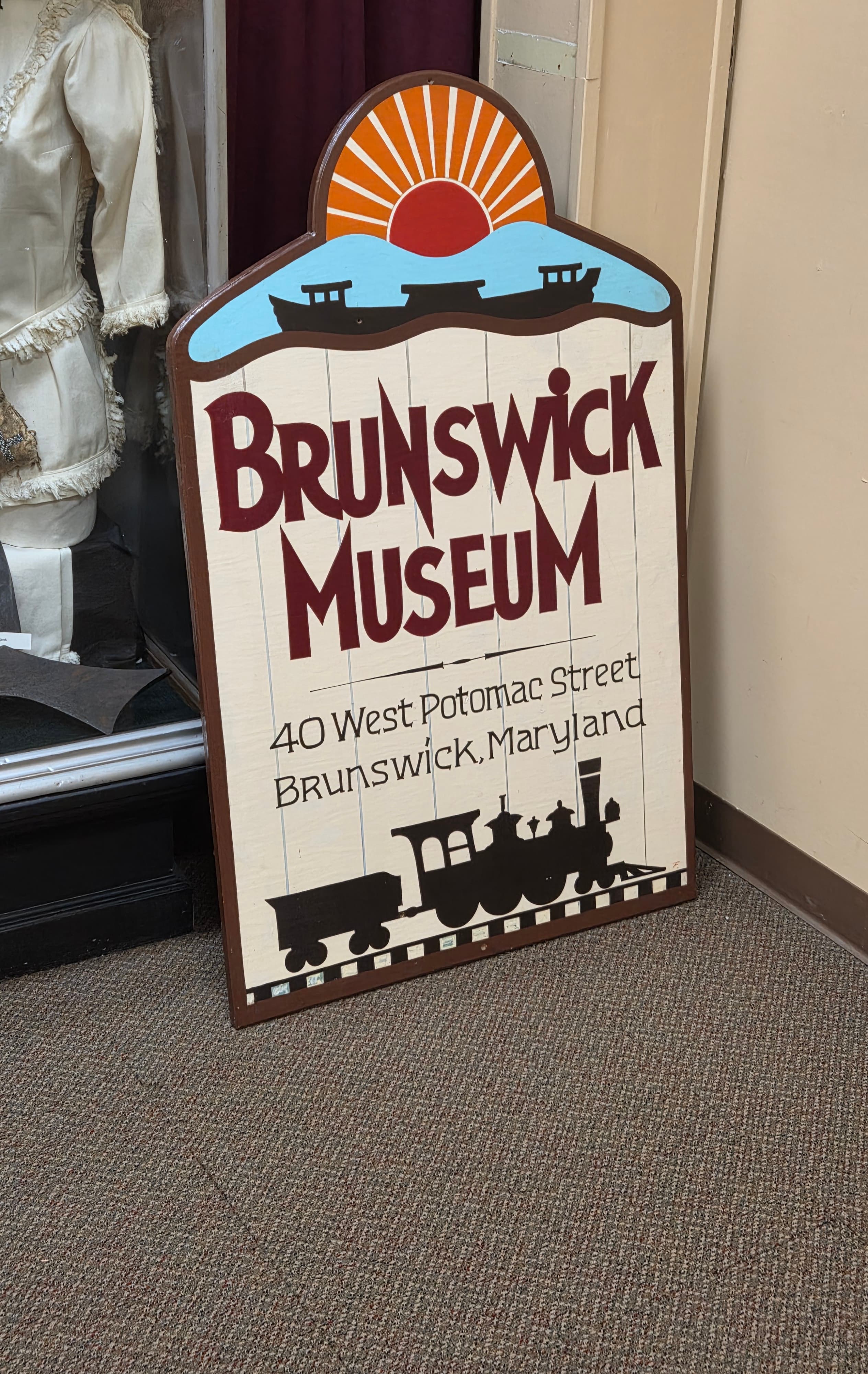 A railroad-era detail from Brunswick, Maryland.